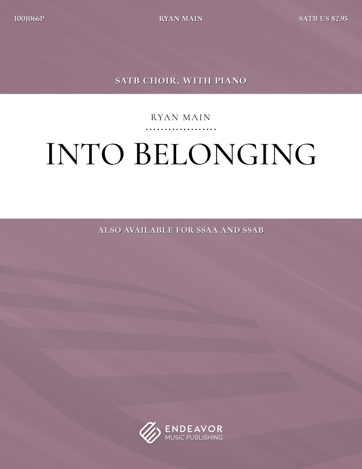 Into Belonging by Ryan Main - choral sheet music